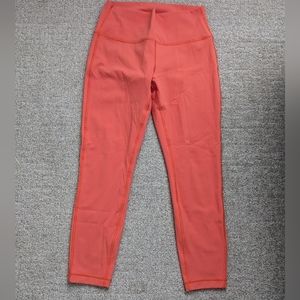 Lululemon Wunder Under High-Rise Tight 25" *Full-On LuxtremeWarm Coral